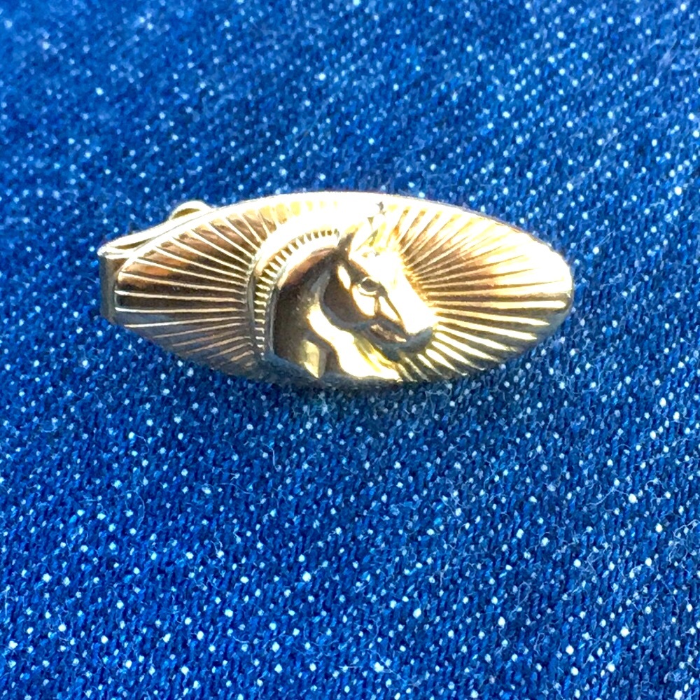 Horse relief tie clip
